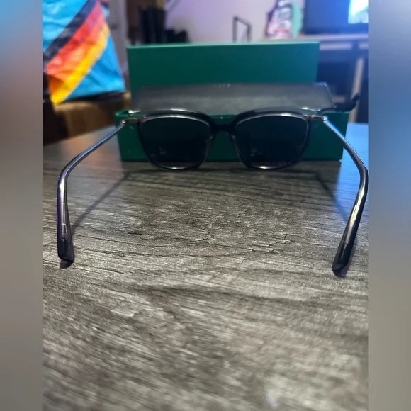Derek Lam Vivien Ink Sunglasses Navy Blue Glasses Derek Lam Vivien Ink Sunglasses Rectangular Shape Navy Blue  main image 4